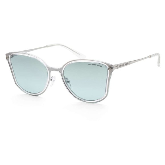 NEW ORIGINAL MICHAEL KORS MK1115 TURIN 11537C Silver/Turq. Gradient Flash 56mm - Picture 1 of 9